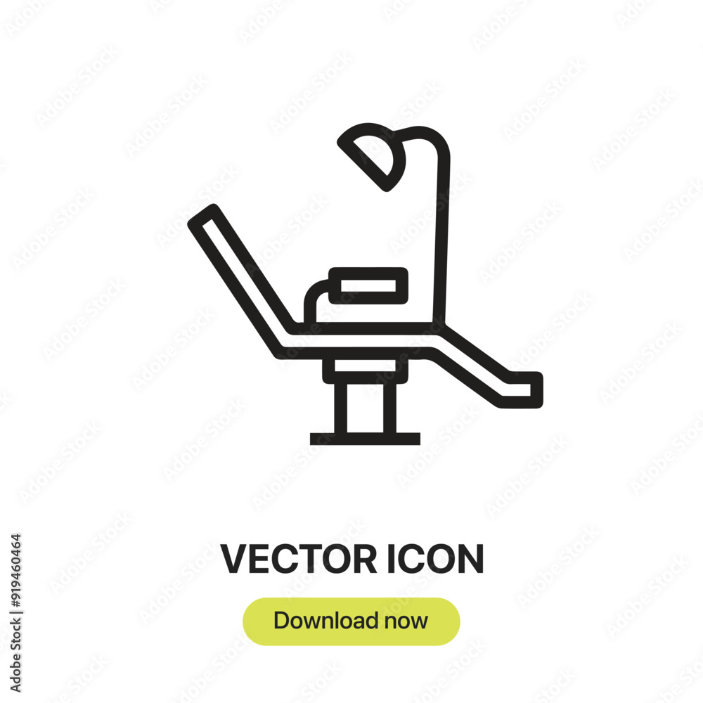 Aufkleber chair icon vector. linear-style sign for mobile concept and web design. chairsymbol illustration. pi