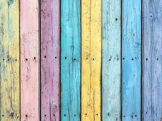 Colorful weathered wooden planks.