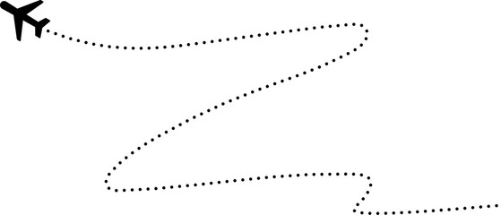 Obraz premium Airplane routes, travel, flight paths