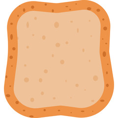 Toast Bread. Vector Flat Icon