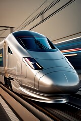 High Speed Train Tunnel Motion Blur Abstract