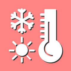 Obraz premium Thermometer Vector Icon