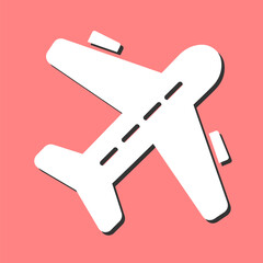 Plane Flying Vector Icon