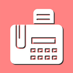 Fax Machine Vector Icon