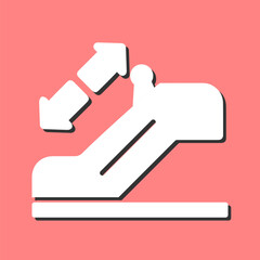 Horizontal Escalator Vector Icon