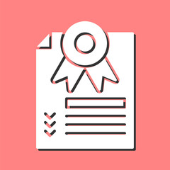 Diploma Vector Icon