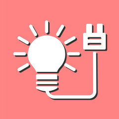 Electric Bulb Vector Icon