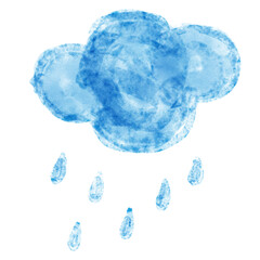 cloud water color paint