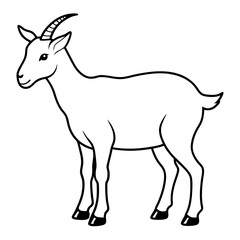 Obraz premium vector illustration of a goat