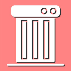 Carbon Heater Vector Icon