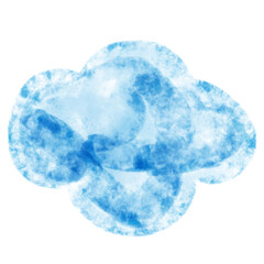 cloud water color paint