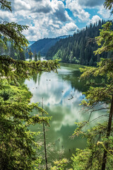 Bikaz Gorge and Lakul Roshu (Red Lake) - Eastern Carpathians - Romania - Europe