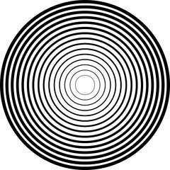 Circle line gradient. Geometric design element