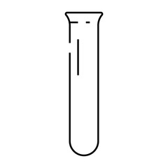 test tubes chemical glassware lab line icon vector. test tubes chemical glassware lab sign. isolated contour symbol black illustration