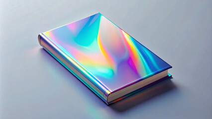 Mockup of technology book with clear background