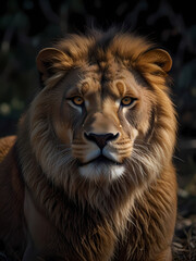 Fototapeta premium lion, animal, cat, wild, mane, neon, wildlife, king, zoo, mammal, carnivore, nature, feline, face, portrait, predator, leo, big, head, safari, isolated, fur, majestic, big cat, dangerous, jungle, vect