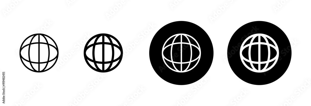 Wall mural web icon vector isolated on white background. website vector icon. internet world vector