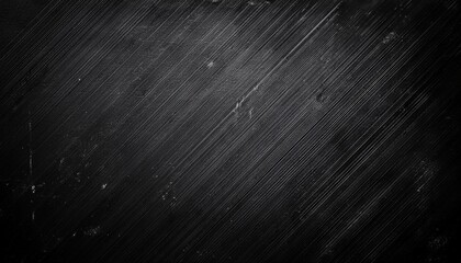 Black grunge metal textured wall background with scratches.