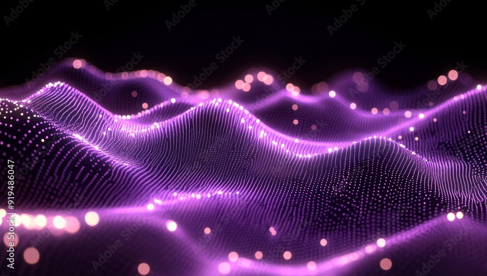Poster graphite lines with light effect on a futuristic technology background