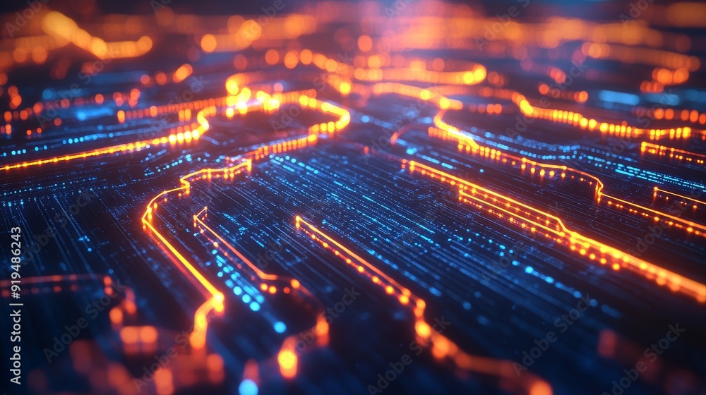 Aufkleber this technology background print circuit board can be used to demonstrate technological processes, s