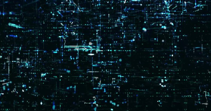 Abstract digital network data background, 3D rendering video
Digital graphic abstraction design video. Abstract technology background. Digital data visualization. Big data code