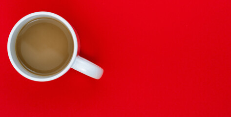 Coffee Cup on Red