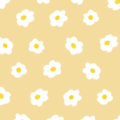 手描きの小さい花柄の背景イラスト背景色付き22