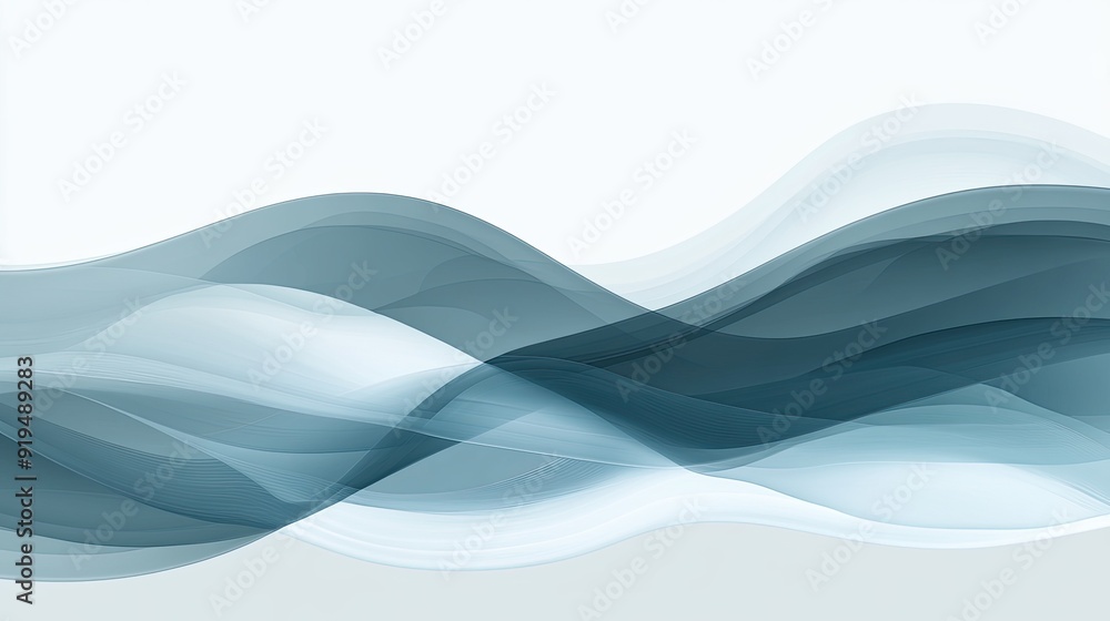 Aufkleber abstract wave pattern with smooth transitions and soft hues. ample copy space on the top.