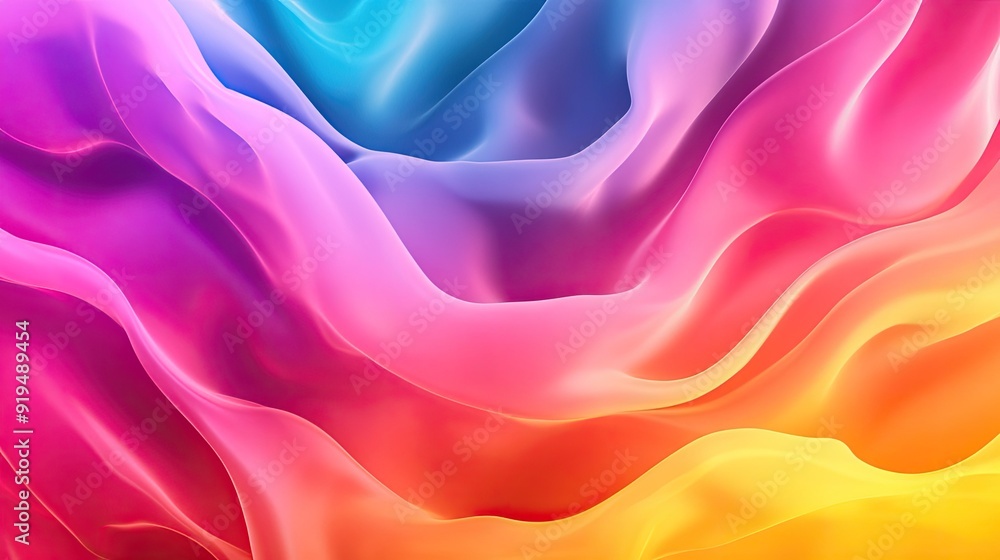 Fototapete bright abstract background with vivid colors and dynamic shapes. ample copy space in the center.