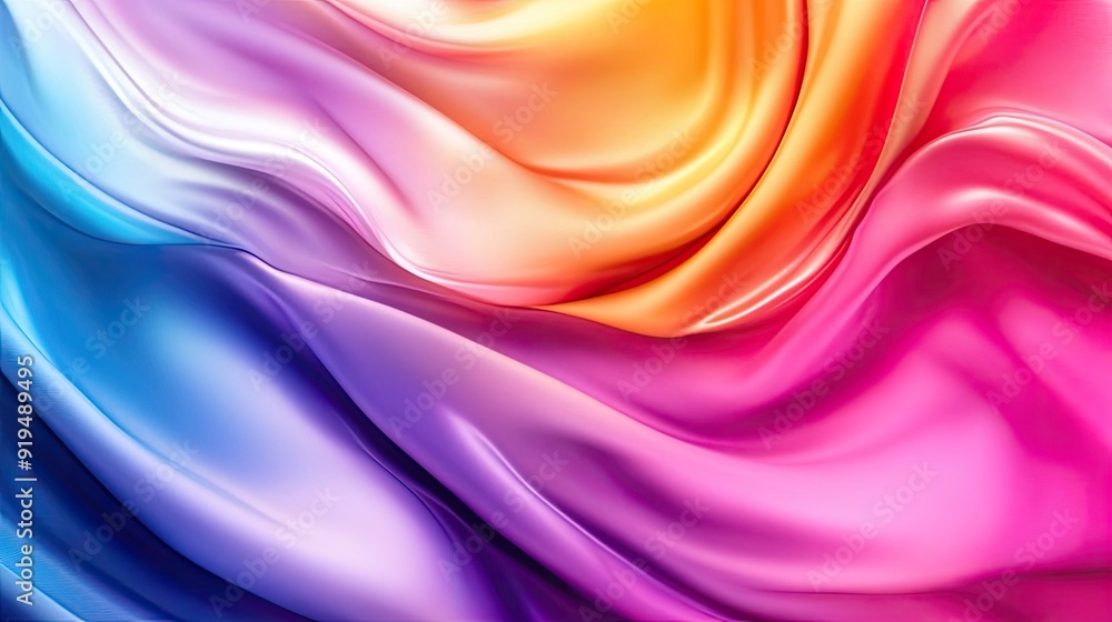 Poster bright abstract background with vivid colors and dynamic shapes. ample copy space in the center.
