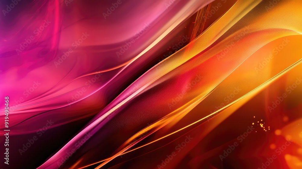 Poster dynamic abstract background with vibrant colors and smooth transitions. plenty of copy space on the 