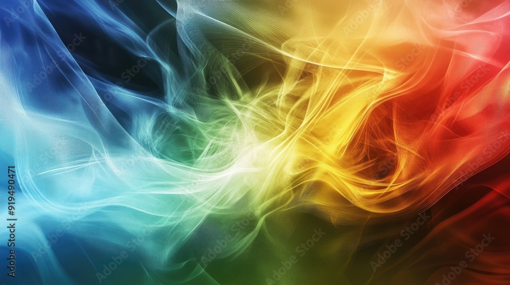 Poster dynamic abstract background with vibrant colors and smooth transitions. plenty of copy space on the 