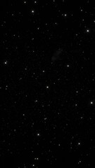 Light Trails Through the Stars in a Futuristic Space Scene