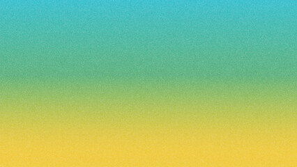 Abstract teal blue yellow green grainy color gradient background noise texture effect