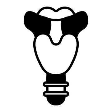 recommend clip art: Larynx Solid Black
