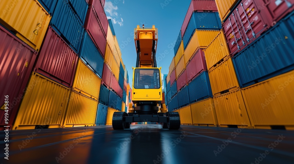 Poster autonomous cranes with ai-driven precision for faster and safer cargo handling