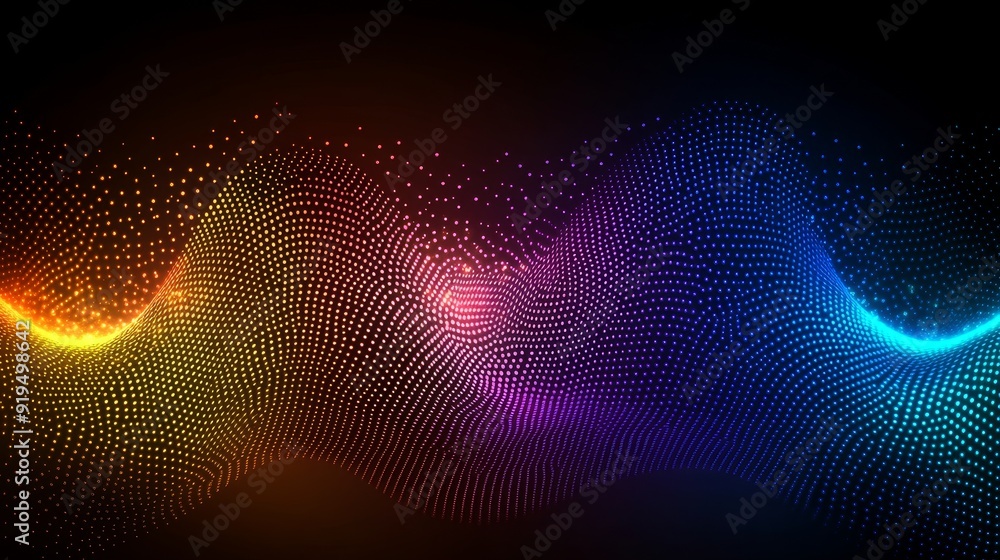 Poster digital abstract 3d background. can highlight network capabilities, technological processes, digital