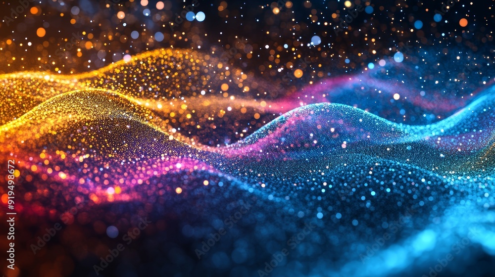 Aufkleber digital abstract background for describing network capabilities, technological processes, digital st