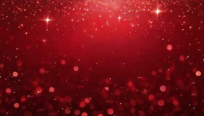 Red Sparkle Wallpaper for Valentines Day and Christmas. Dark Red Abstract glitter Background for greeting and wedding invitation card.