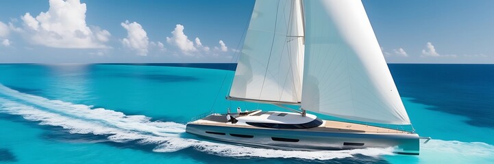 yacht in the sea