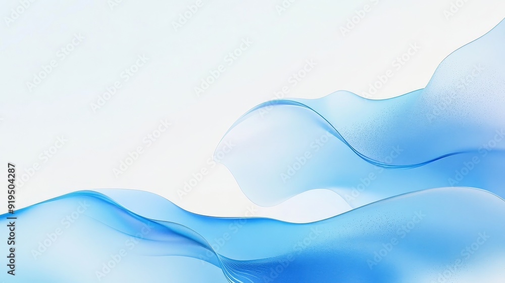 Poster ae generative wave background with blue abstract wave pattern.