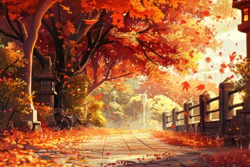 Fall Anime Background