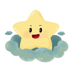 Christmas Star On Cloud Alone character 
