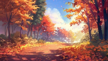 Fall Anime Background
