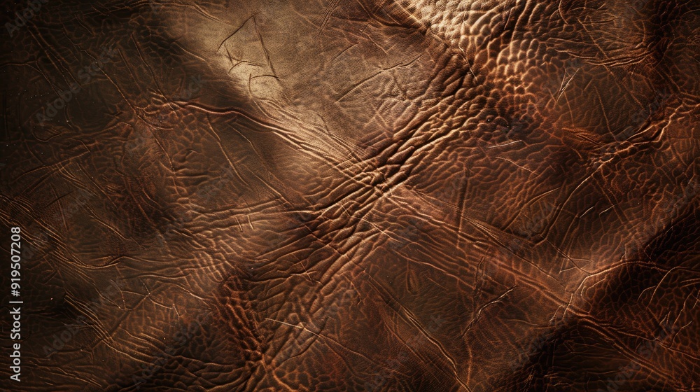 Poster adding a leather texture to the background