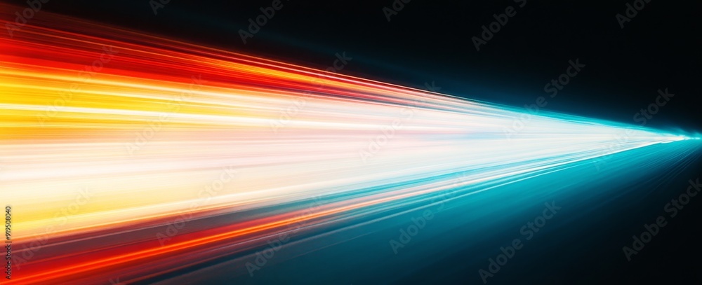 Poster an abstract background with yellow blue red color flow grainy wave dark noise texture for a header w