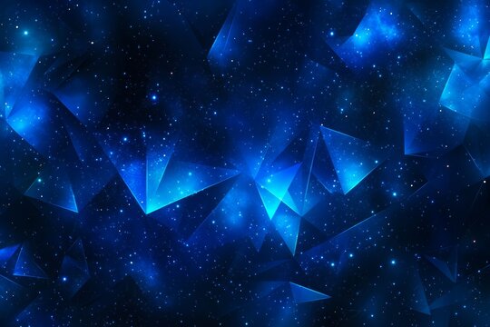 Stock photo of abstract polygon background with a blue tech theme. Ideal for presentations and game backgrounds.