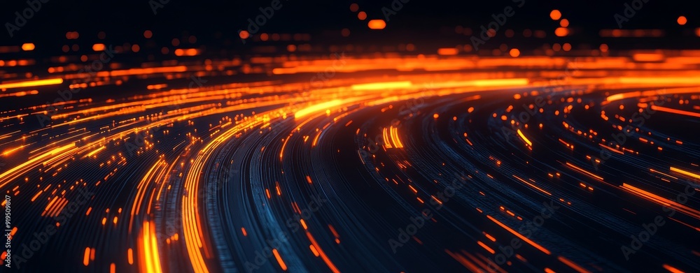 Poster digital technology concepts represented by an abstract dynamic background