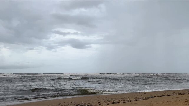 Cloud Burst over a Goa Beach in India