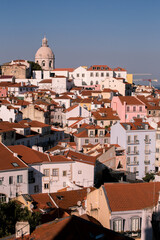 panoramic view of Lisbon city